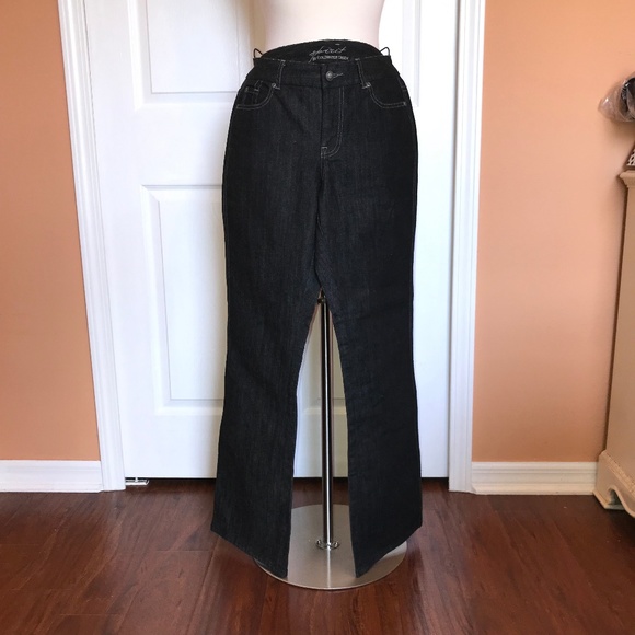 NWT Coldwater Creek black denim Spirit Jeans 8